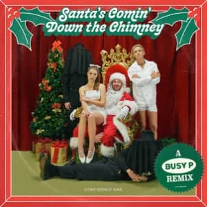 Santa’s Comin’ Down the Chimney album cover