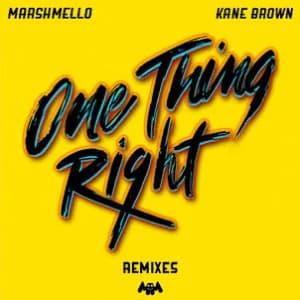 One Thing Right (Remixes) album cover