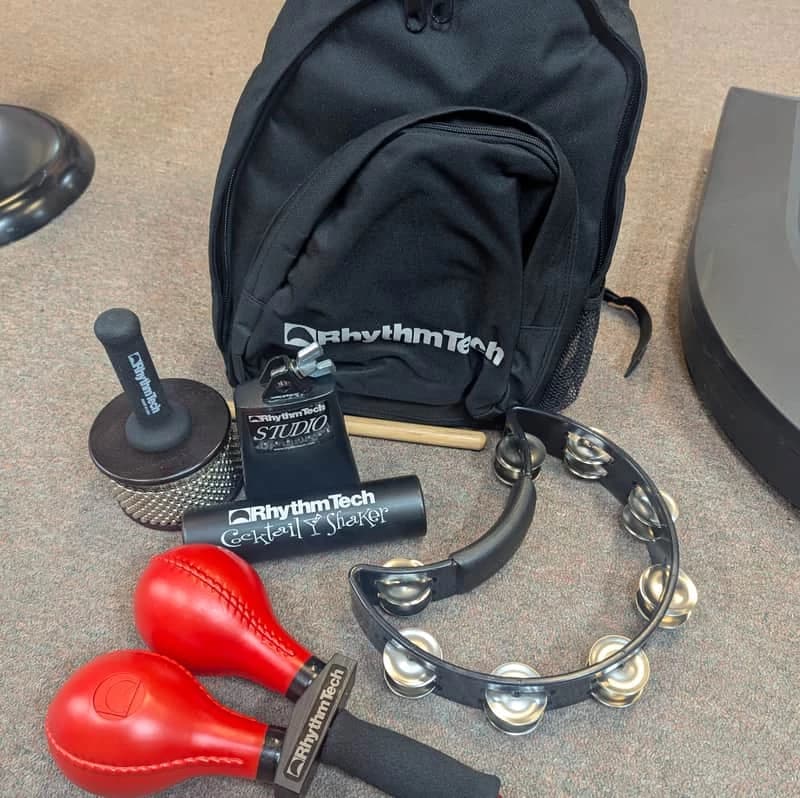 RhythmTech Back Packers Percussion Package - includes RT8000, RT2035, RT3005, RT1010, RT2302, Sling BackPack