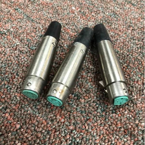 Lot of 3 - Vintage Switchcraft AF3 XLR Connectors (PARTS - UNTESTED)