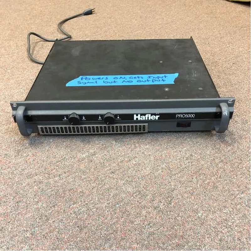 Hafler PRO5000 Amplifier (Powers On - Gets Input but No Output