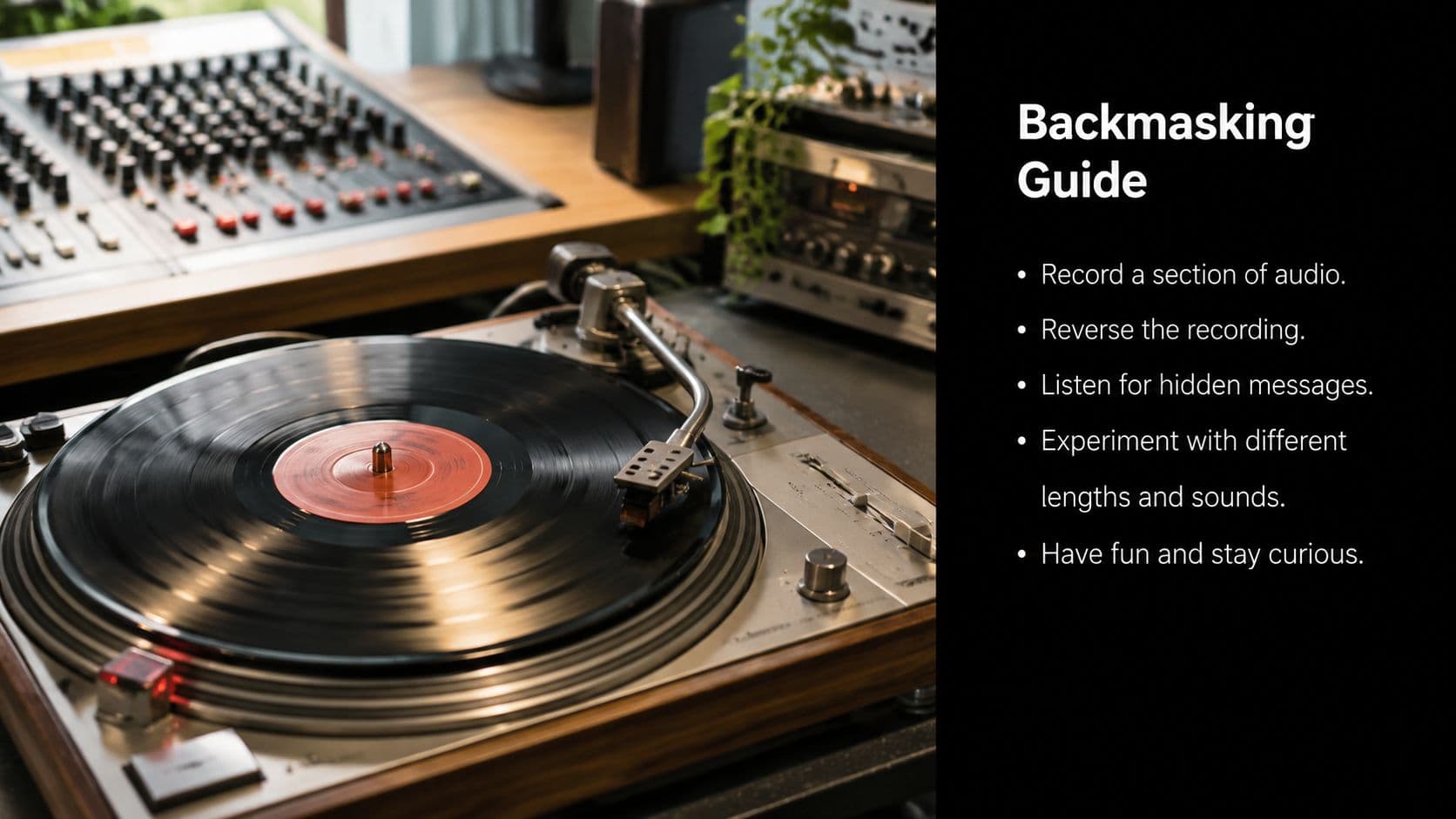 Songs Played Backwards: A Guide for Modern Artists