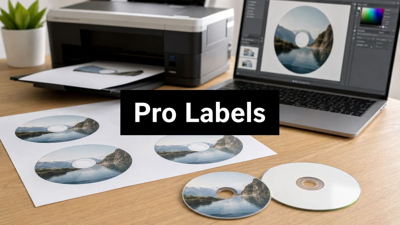 CD Disc Label Template: Create & Print Pro Labels