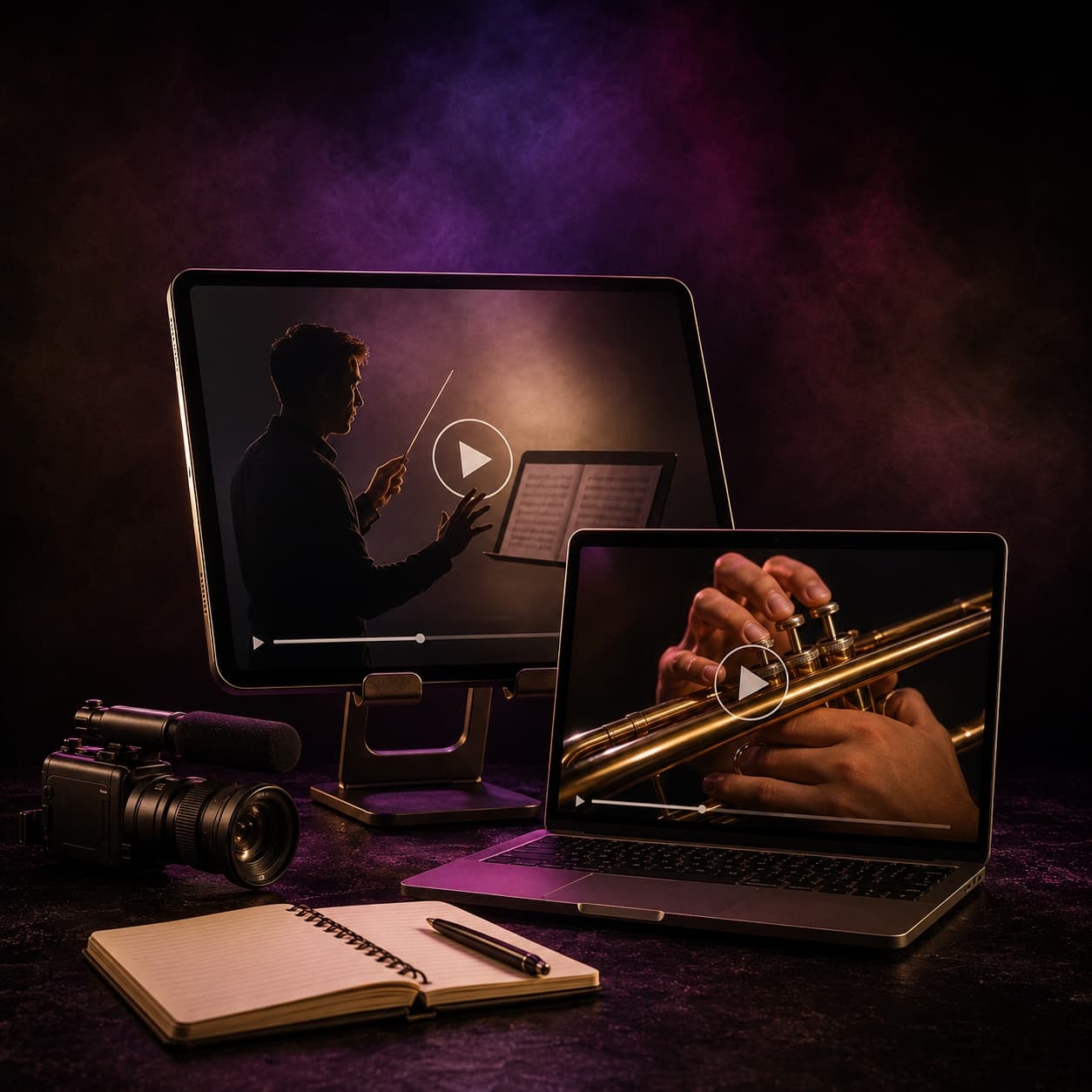 Instructional Videos in the OohYeah music marketplace